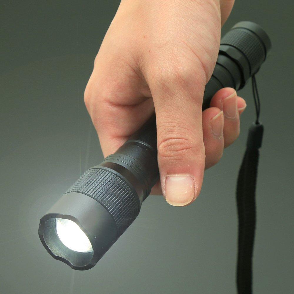 Iris Ohyama LED Handheld Flashlight with Zoom 200 Latest Emergency Preparedness Tool for Camping and Hiking LWK-200Z Flashlight, Function, Lumens,