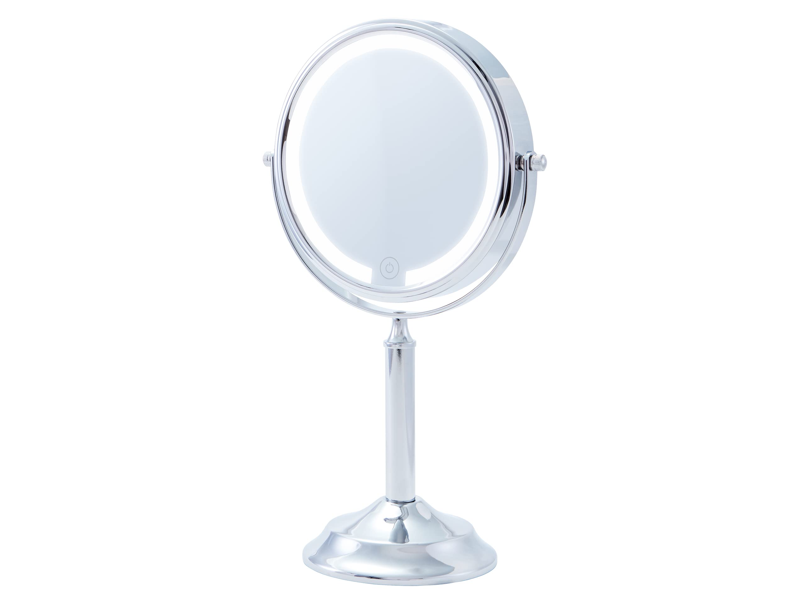 

Коизми LED Увеличительное USB Настольное Зеркало, Стекло, Диммируемое, 136мм, Перезаряжаемое, Тип, Серебристое, KBE-3210/S