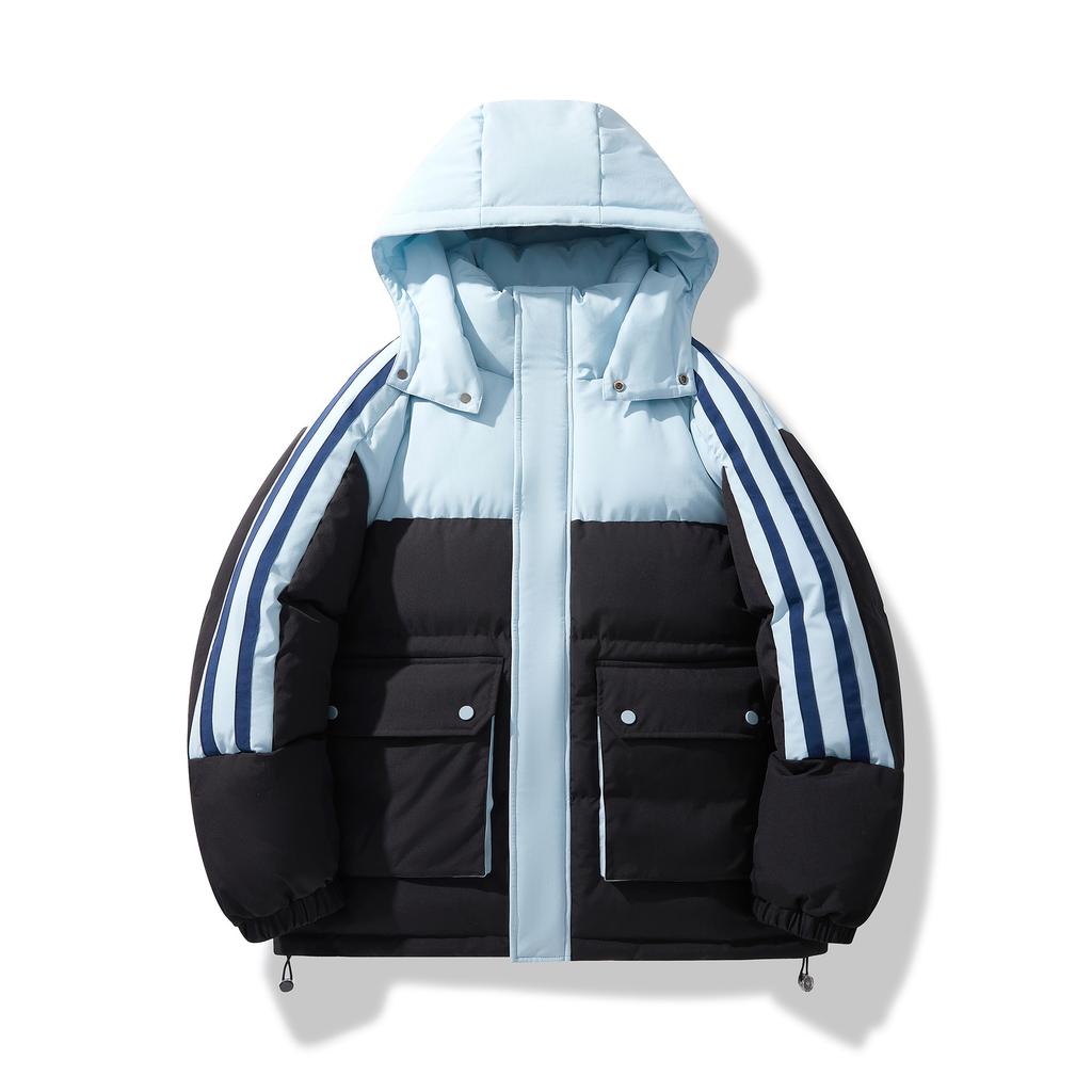 Male Winter Teenager Thickened Waterproof Loose Sports Jacket Versatile Loose