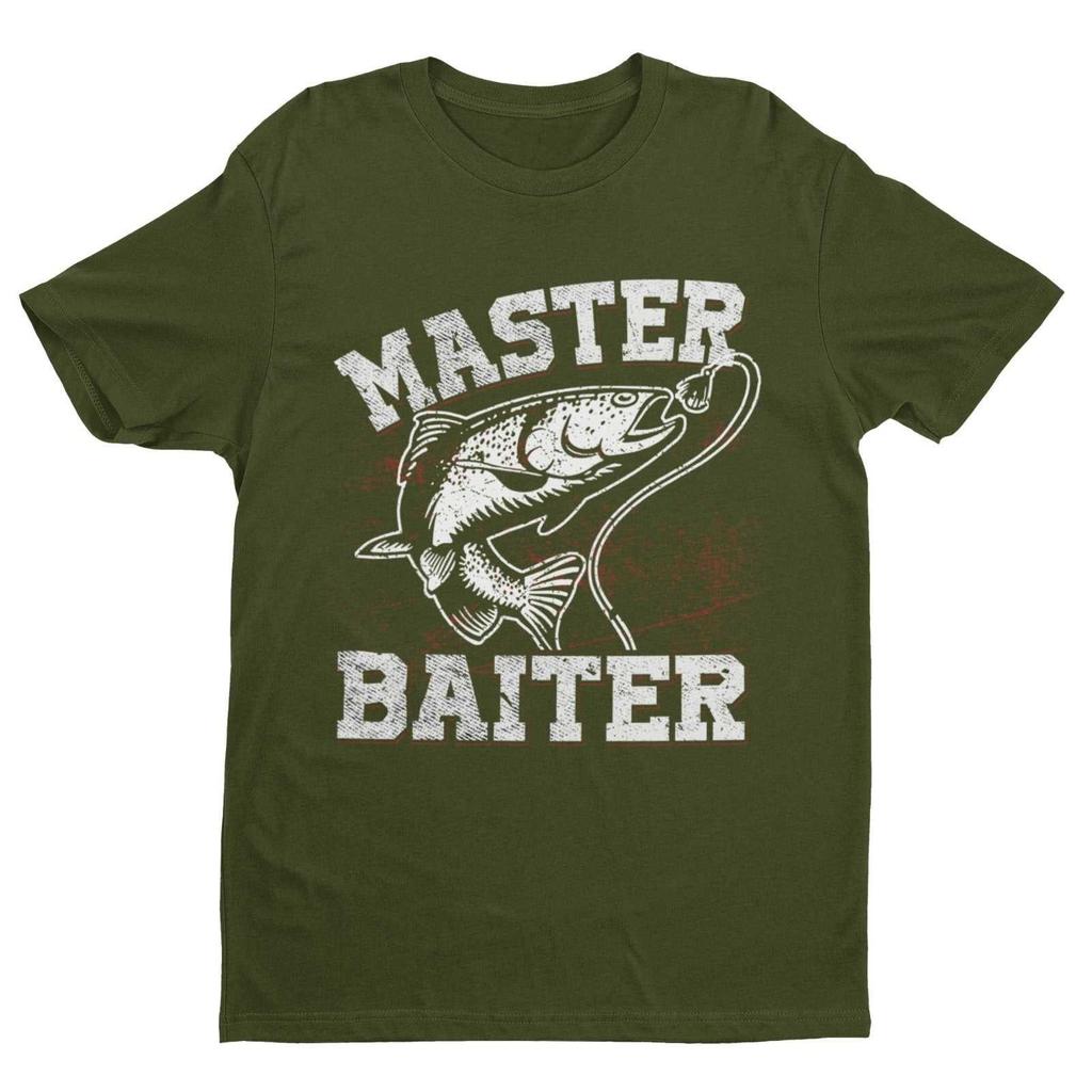 Funny Rude Fishing Unisex T-shirt Master Baiter W*Nk Joke Angler Dad Grandad Naughty