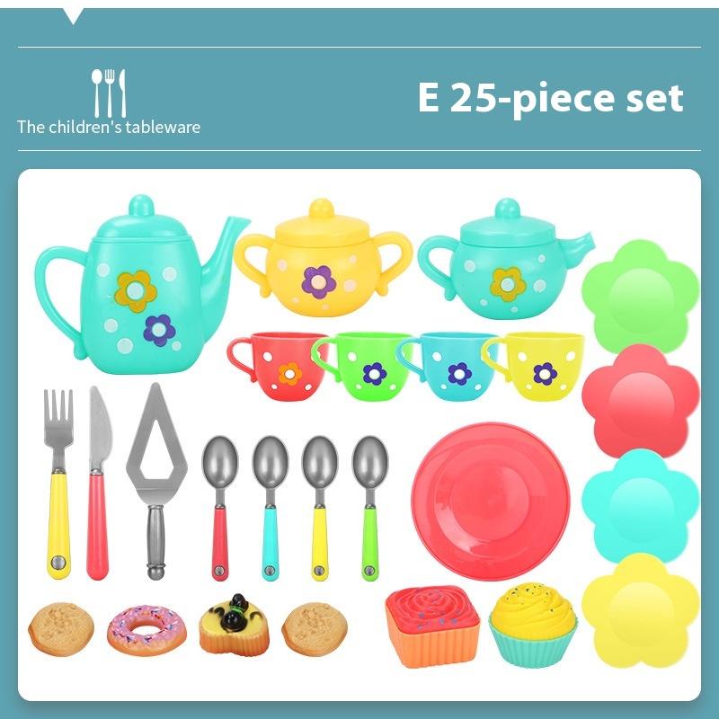Kids Pretend Play Tea Set Toy, Simulation Kitchen Playset, Perfect Birthday Gift for Boys and Girls