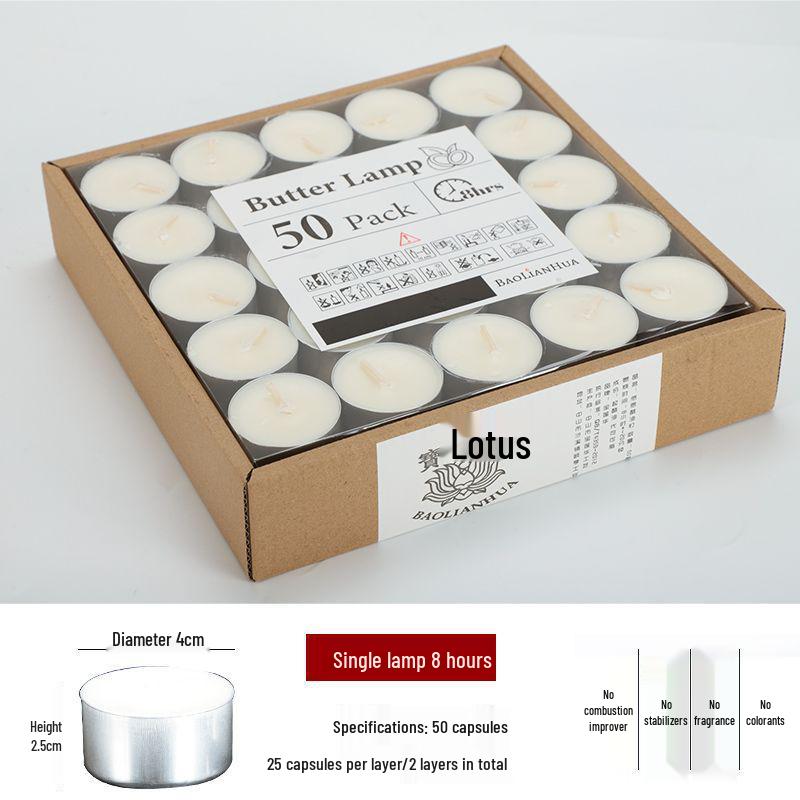 Smokeless Odorless White Tea Light Candles for Heating, Scented Candle Wax for Sealing, and Warming Tea.