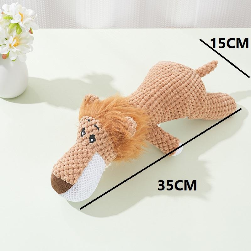 New Plush Cartoon Puppy Dog Toy Pet Dog Chew Squeak Toys for Small Dogs Teeth Grinding Pet Products Dog Accessories GWFD04