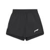 Li Ning Running Series Solid Color Logo Mid Waist Sports Shorts Women Shorts Black AKSU004-1
