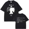 Rapper Milo J 111 Album Double Sided Print T Shirt Men Hip Hop Fashion Tshirt Male Rap Oversized T-shirt Men's Cotton T-shirts