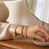 Thin Vintage Cloisonne Bangle Colorful Women's Hand Bracelet Chinese Flower Bangle  Jewelry Gifts
