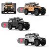 1/16 Remote Control Crawler Truck Toy 4WD All Terrain Waterproof Wireless Control Climbing Car Toy with LED Roof Light