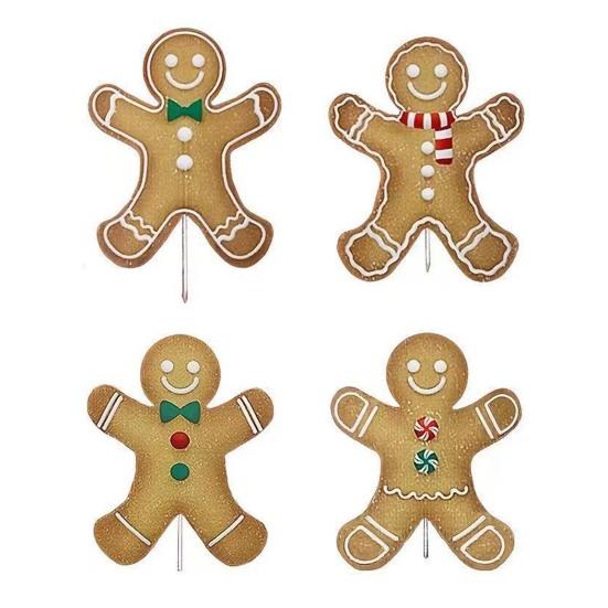 Velké vánoční ozdoby na stromeček s mátovými lízátky/perníkem, plastové ozdoby na vánoční stromeček, vánoční párty, váza