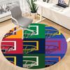 1PC Basketball Hoops Office Round Area Rug, Mat Suitable For Office, Under Office Chairs Bedroom Living Room Home Decor, Room Deco