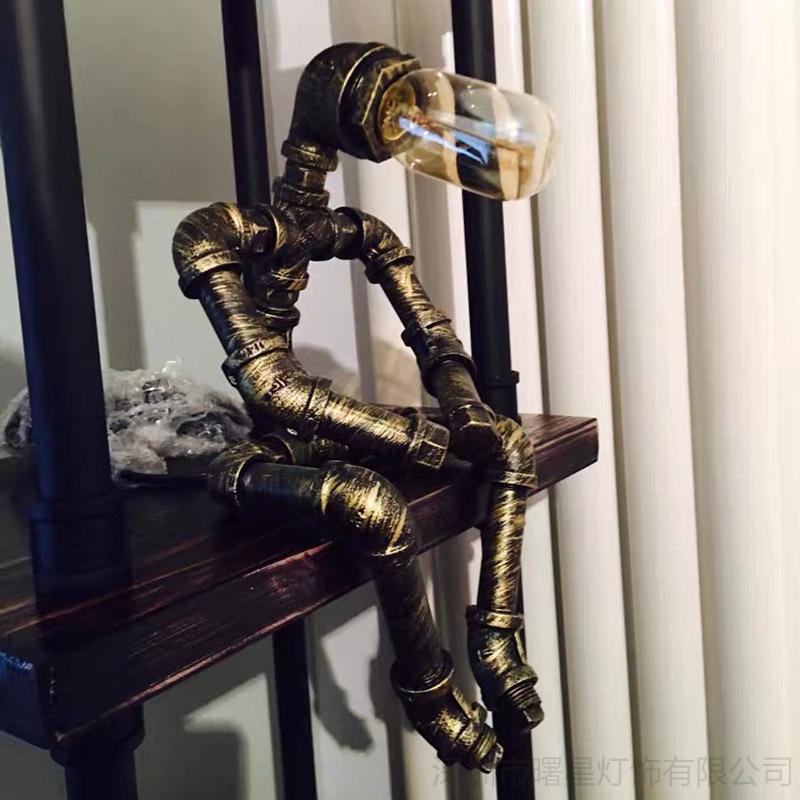 Modern Industrial Retro Iron Table Lamp E27 Living Room Restaurant Bar Loft Cafe