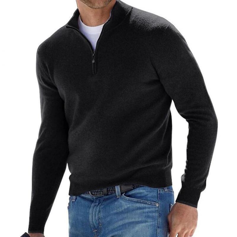 2024 Men's Long Sleeve Cashmere Base Layer for Autumn/Winter