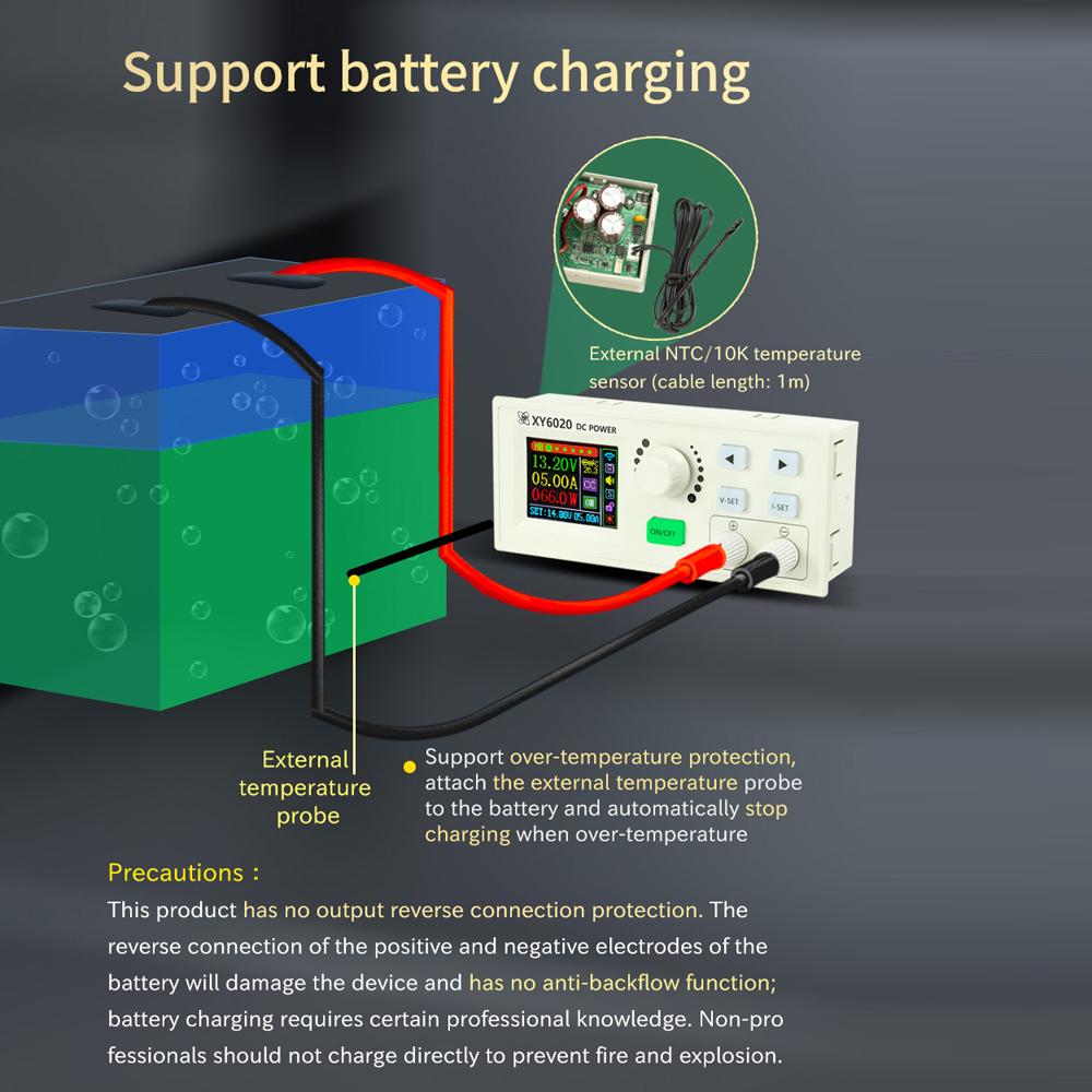 XY6020-W Comandă numerică Tensiune DC-DC ajustabilă Modul de alimentare cu tensiune redusă Tensiune constantă