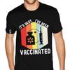 Top Vaccinated Vaccine Pro Vaccination Immunization Tee Shirts T-Shirt Men Men Plus Size Black Tees Shirt