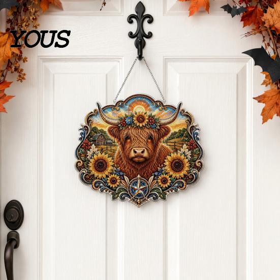 Anfängerfreundliches Strassmalerei Schwarze Katze Mond Set, Halloween Facettiertes Kunstkristall Hängende Dekoration, 3D Ornament DIY Bastel Fenster Dekoration für