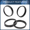 INFINAUTO Hub Centric Ring 64.1mm ID 72.6mm OD Car Wheel Hub Ring ABS Plastic Black 4pcs