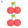 1/2Pcs Simulation Cherry Squeeze Toy Stretchy Slow Rebound Cherry Fidget Toy Portable Simulated Fruit Sensory Toy