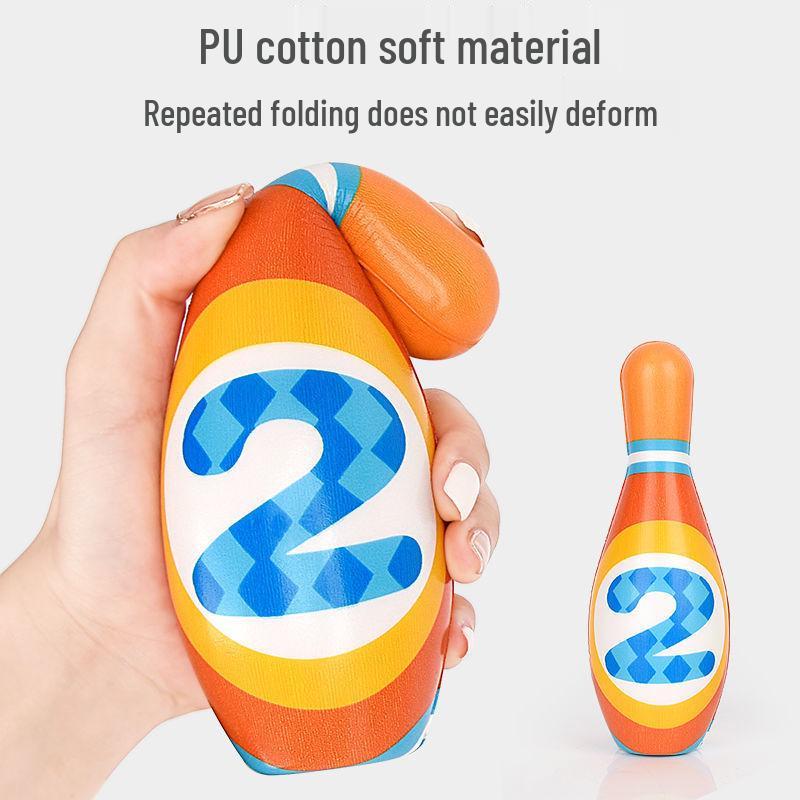 Kids' Cotton Bowling Toy Set for Indoor Sports and Learning