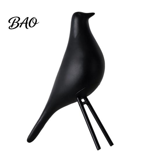 Nordischer Minimalistischer Dekorstil Vogel Schreibtischdekoration, Mittelalterlicher Tisch Stromlinienförmiges Design Statue für Zuhause Büro Bücherregal Kaminsims Regal Mittelstück