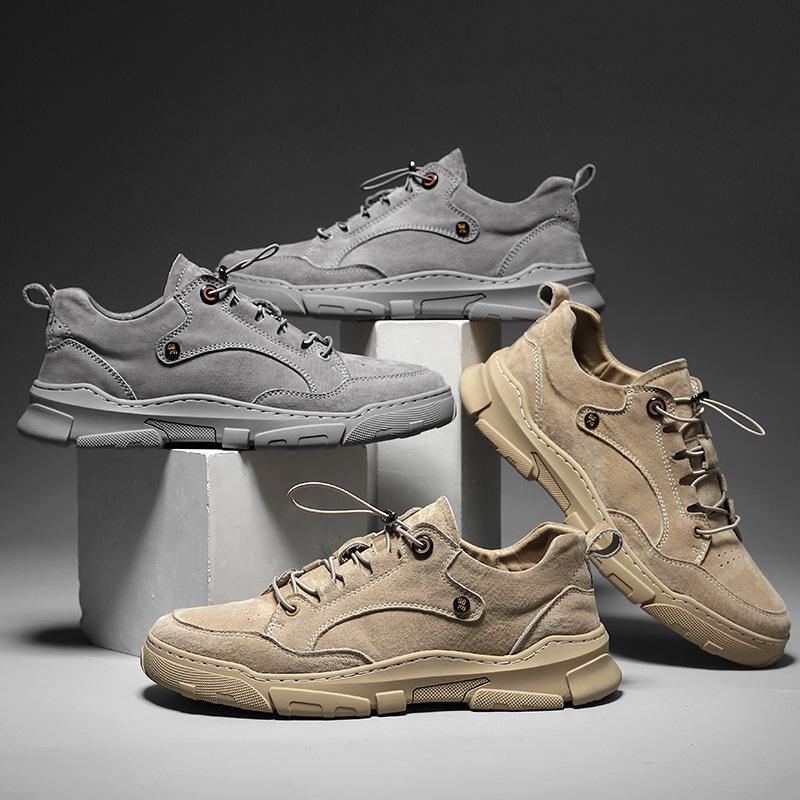 Men's shoes autumn trendy shoes 2025 new men's sports and leisure shoes versatile British outdoor low-top tooling shoes men