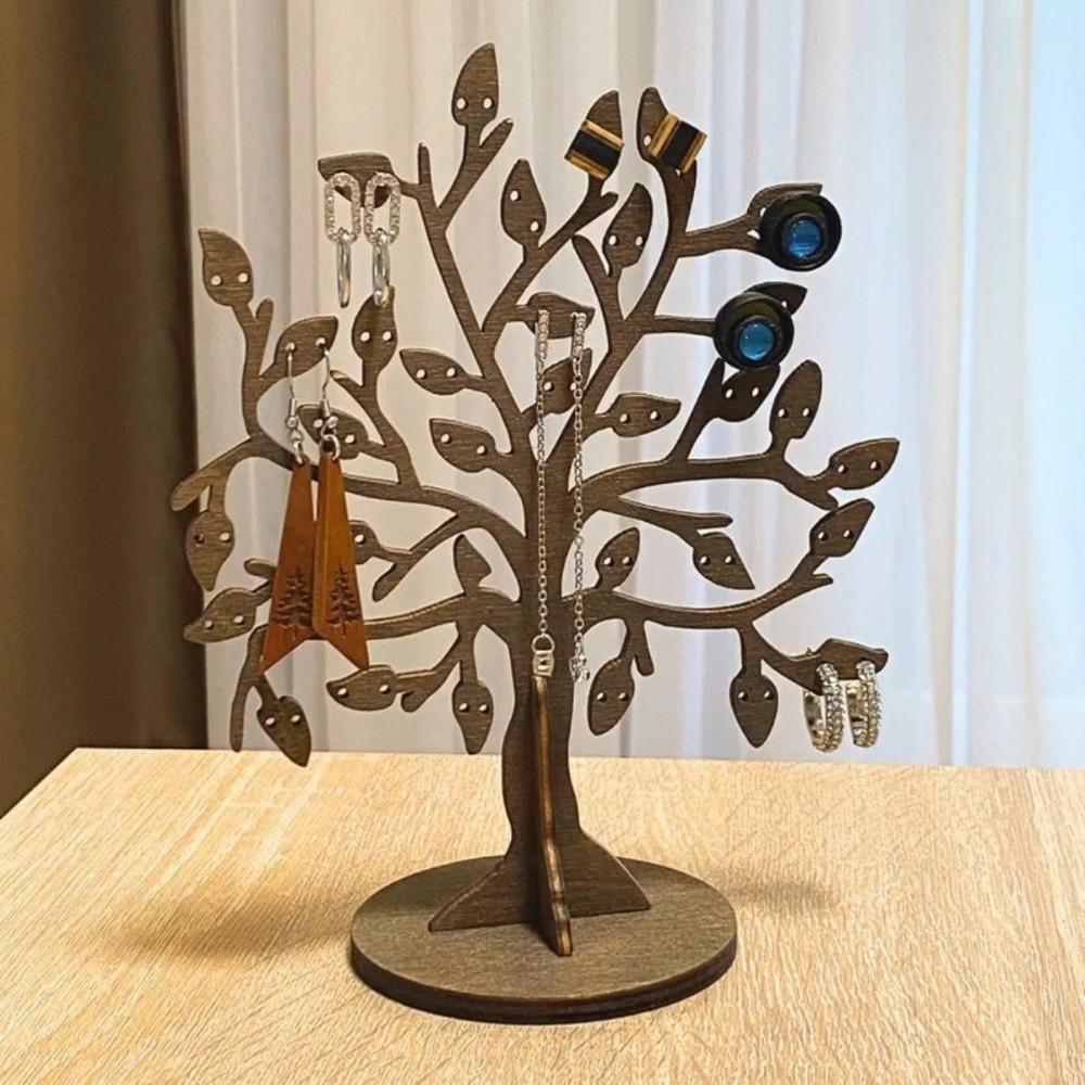 Holder Up Earring Hanger Tree Branch Earring Holder Wood Jewelry Display Stand Women Girls