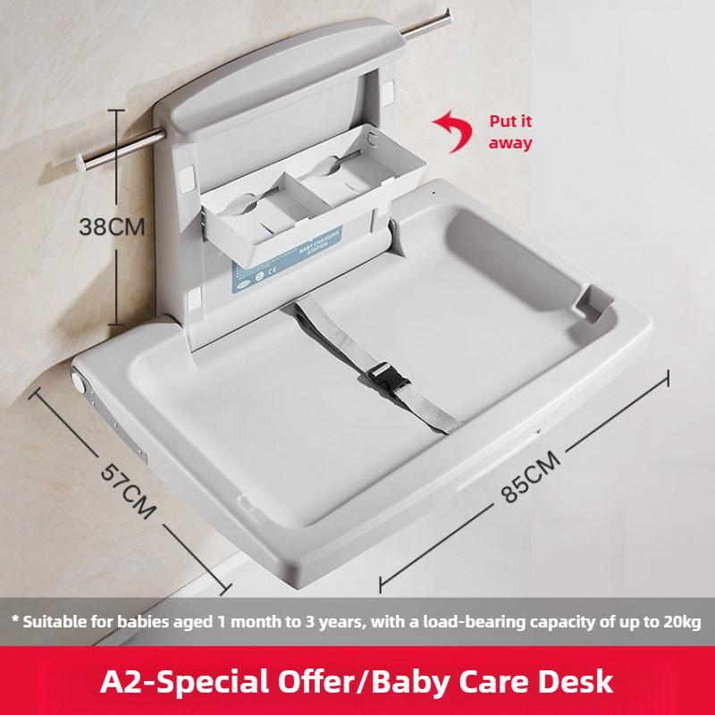 Multifunctional Newborn Diapers Changing Table Nursery Room Baby Care Table Foldable Baby Lounge Chair Wall Mounted