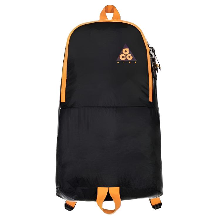 Nike Zip Closure Backpack Unisex Black & Yellow BA5841-537