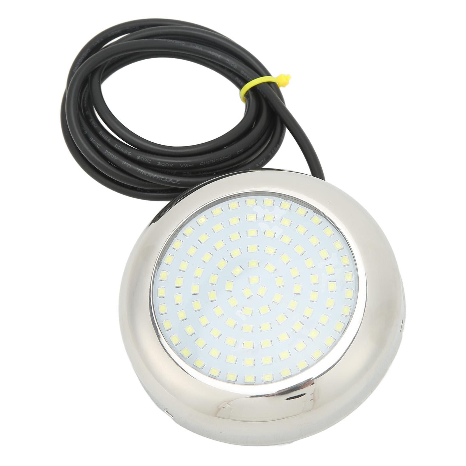 

4-дюймовый 108-светодиодный подводный светильник 12 В IP68, водонепроницаемый, 135 градусов, угол освещения, подводный лодочный светильник для морских судов белый