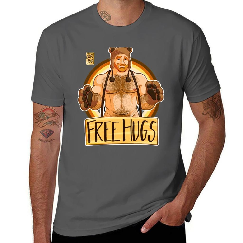 ADAM MAG UMARMUNGEN - BÄRENSTOLZ - GINGER EDITION T-Shirt Vintage-Kleidung lustig Jungen Tierdruck Anime-Kleidung T-Shirt Männer