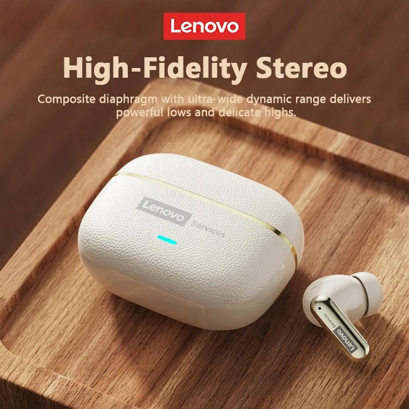 Lenovo LE208 TWS Bluetooth 6.0 Wireless Earphones Stereo ENC Noise Cancelling Headphone 38ms Low Latency Gaming Headset With Mic