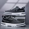 Men's Vulcanized Shoes 2025 Spring New Thick Soled Non Slip Sports Casual Flat Shoes Trendy Single Shoes Sneakers Zapatos Hombre
