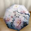 Hummingbirds And Flowers Compact Travel Automatic Umbrella Compact 8-Rib Lightweight Foldable Design for Women/Men Stylish Accessory