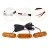 3Pcs Smoke/Yellow Front LED Grill Lights for Ford Bronco Sport 2025-2025 Amber Lighting Grille Lamps Kit with Wiring Harness