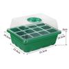 6/12 Holes Seed Starter Tray With Humidity Dome Succulent Propagation Tray Mini Greenhouse Germination Tray For Succulent Plant