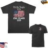 250 Jahre Amerikanischer Unabhängigkeitstag US-Flagge 4. Juli Patriotisches T-Shirt Unisex T-Shirt