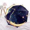 1pc Moonlit Whiskers Automatic Open/close Folding Compact Umbrella, 8-Rib Sturdy Canopy, Lightweight Portable, Commuting Use, Gift, Outdoor Umbrella,