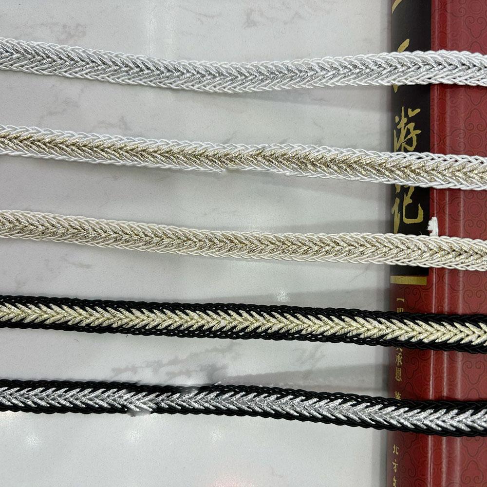 5 meters/16.4ft each pack Braided Lace Trims red gold Ribbons Decorative Fabric Edge for Dress bras Sewing DIY Craft Wedding Garment Embellishment