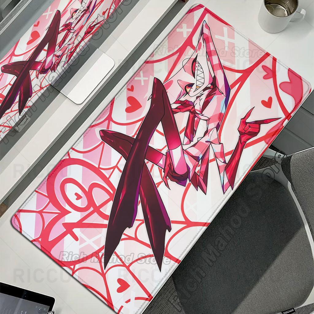 Podkładka pod mysz Anime Hazbin Hotel Podkładka pod mysz Antypoślizgowa Guma Duża Podkładka na biurko Akcesoria komputerowe Podkładka pod klawiaturę Gracz PC XXL Mata do gry Dywan