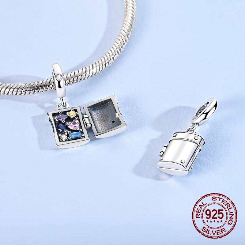 Openable Safe Deposit Box Charms Copper Dangle Pendant Fit Bangle Bracelet Necklace Diy Jewelry