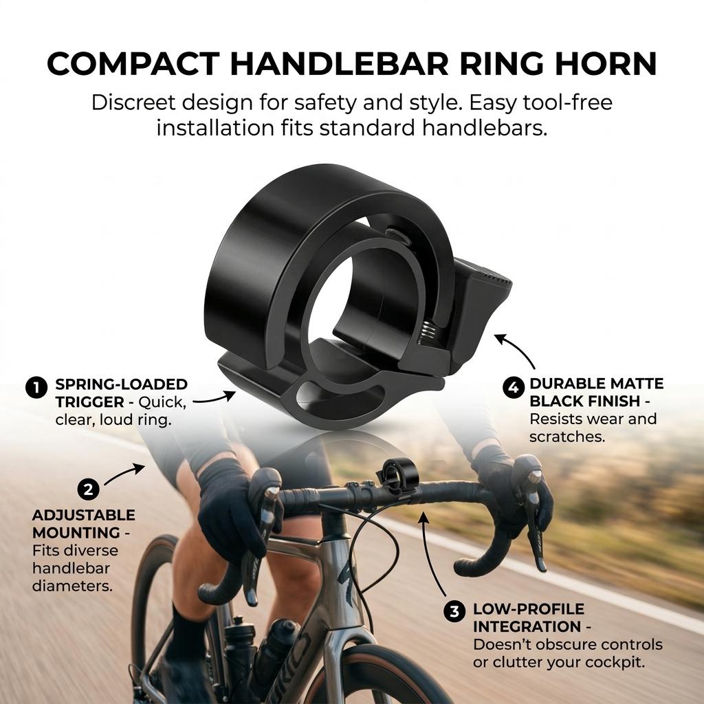Bicycle Bell Loud Ringing Universal Fit For Mountain Bikes And Folding Bikes Aluminum Alloy Waterproof