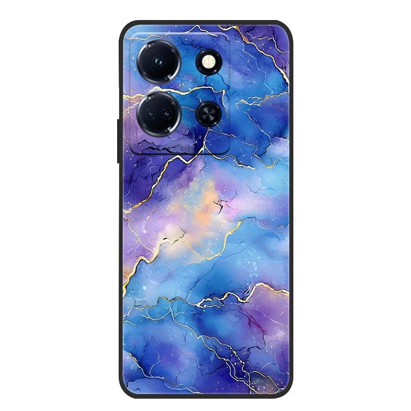 Schutzhülle aus weichem, mattem Silikon in Marmoroptik für Infinix Note 30 4G, passend für Infinix Note 30 Pro, 30i und 30 VIP – Rundumschutz