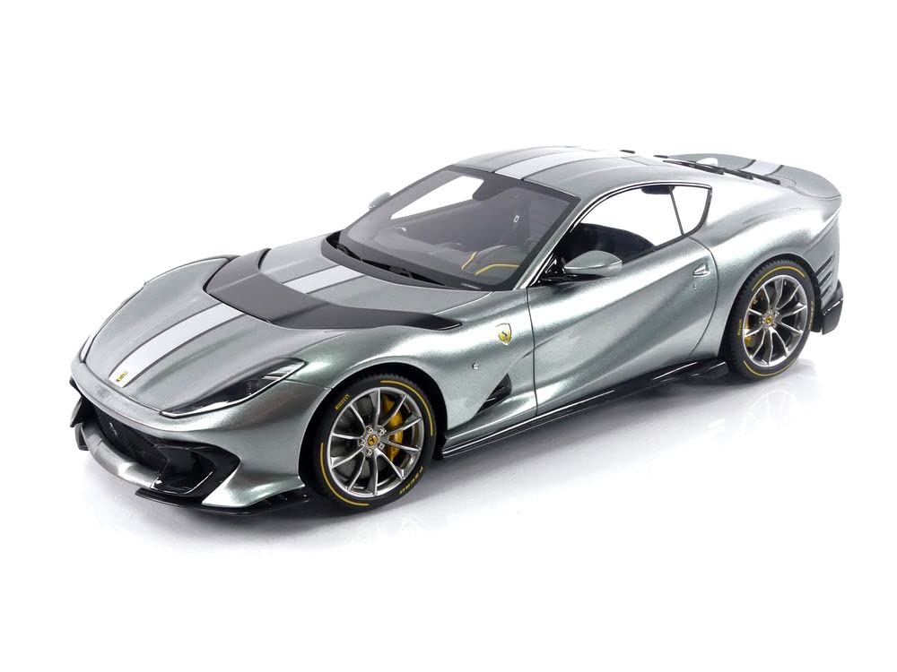 

Scale Ferrari 812 Competizione 2021 Grigio Coburn Grey Matte Silver Diecast Model Car BBR-MODELS 1/18 - (P18207A1-VET)