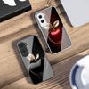 Stripe Gradient Apple Red For Honor 200 90 8X 9X Pro Lite P50 P40 Nova 10 11i P60 Magic4 6 Mate 20 50 Tempered Glass Phone Case