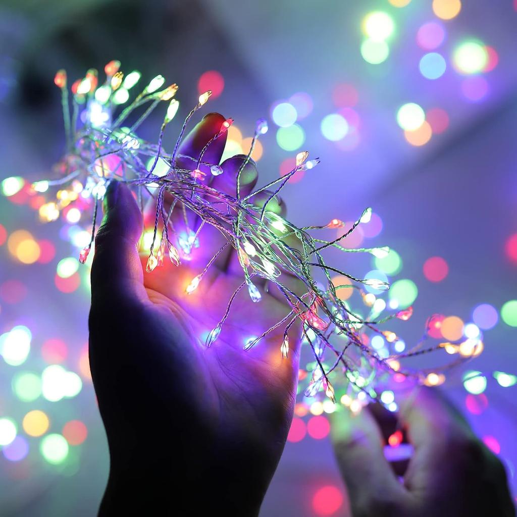 USB Power LED Firecracker String Lights Remote Control Garland Fairy Lights for Wedding Party Garden Christmas Decoration