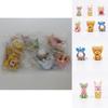 Cute The Pooh Food Series Piglet Ears Pvc Model Figure Cake Decoration Blind Box Toy