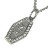 TIFFANY&Co. Platinum NY Plate Diamond New York Jewelry Accessories Chain Necklace Necklace Pt950 Silver