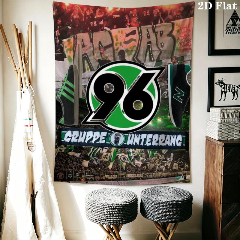 Hannover 96 Wall Tapestry Aesthetic Wall Hanging Printed Fabric Blanket Decorative Tapestries for Bedroom Living Room Home Decor