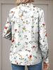 Women's Shirt Floral Graphic Leaves Daily Stylish Casual Long Sleeve Shirt Collar Regular Tops Holiday Buttons Print Summer