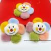 Plush Colorful Sunflower Smiley Face Flower Doll for DIY Accessories