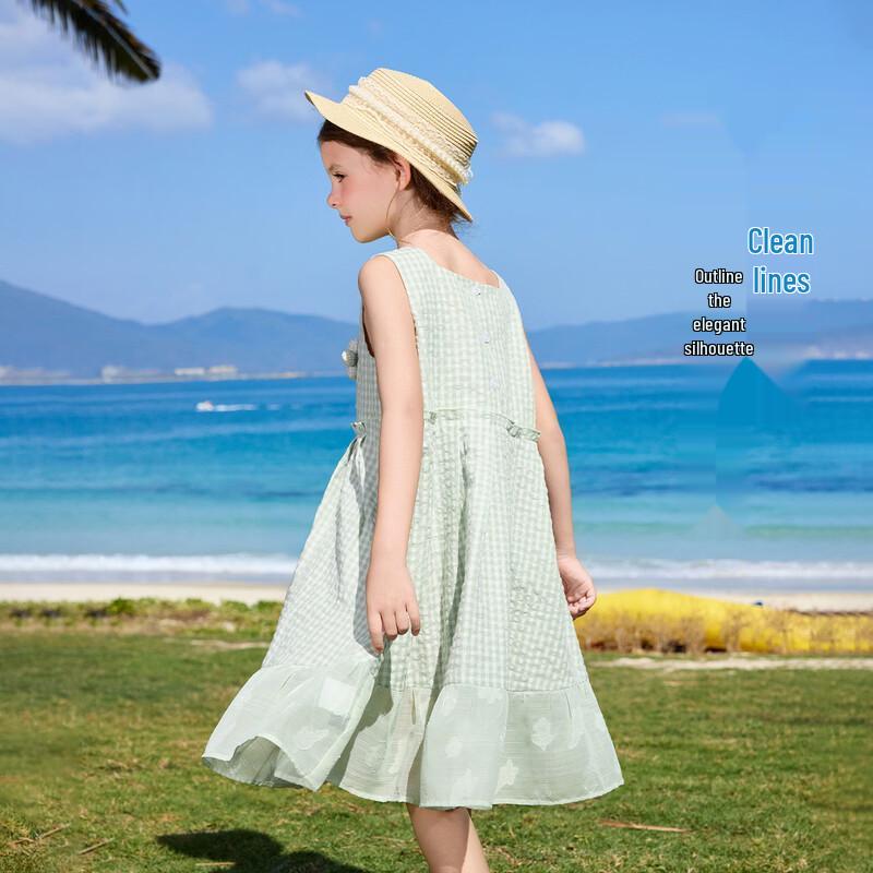 ASK JUNIOR Girls' Summer Sleeveless Princess Dress