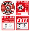 5 buc. Sticker de Siguranță pentru Animale de Companie pentru Alertă de Incendiu și Salvare Salvați Animalele de Companie Decal de Urgență Animale de Companie În Interior În Caz de Pericol Animale de Companie În Casă Semn pentru Fereastră Ușă